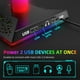 thumbnail image 5 of Soporte para auriculares RGB Puerto USB dual Control táctil Escritorio Soporte para auriculares para juegos Hugtrwg  Para estrenar, 5 of 6
