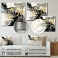 thumbnail image 4 of Designart "Gold Marble Exploration in Depth I" Modern Geometric Metal Wall Art, 4 of 5
