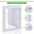 thumbnail image 2 of Suteck Plastic Access Panel for Drywall Ceiling 6 x 9 Inch Reinforced Plumbing Wall Access Doors Removable Hinged White, 2 of 5