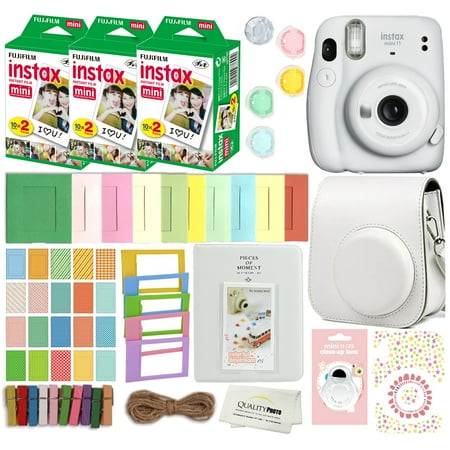 UPC: 0718771301768 | Fujifilm Mini 11 Instant Camera (Ice White) with Case  60 Fuji Films  Decoration Stickers  Frames  Photo Album and more Accessory kit