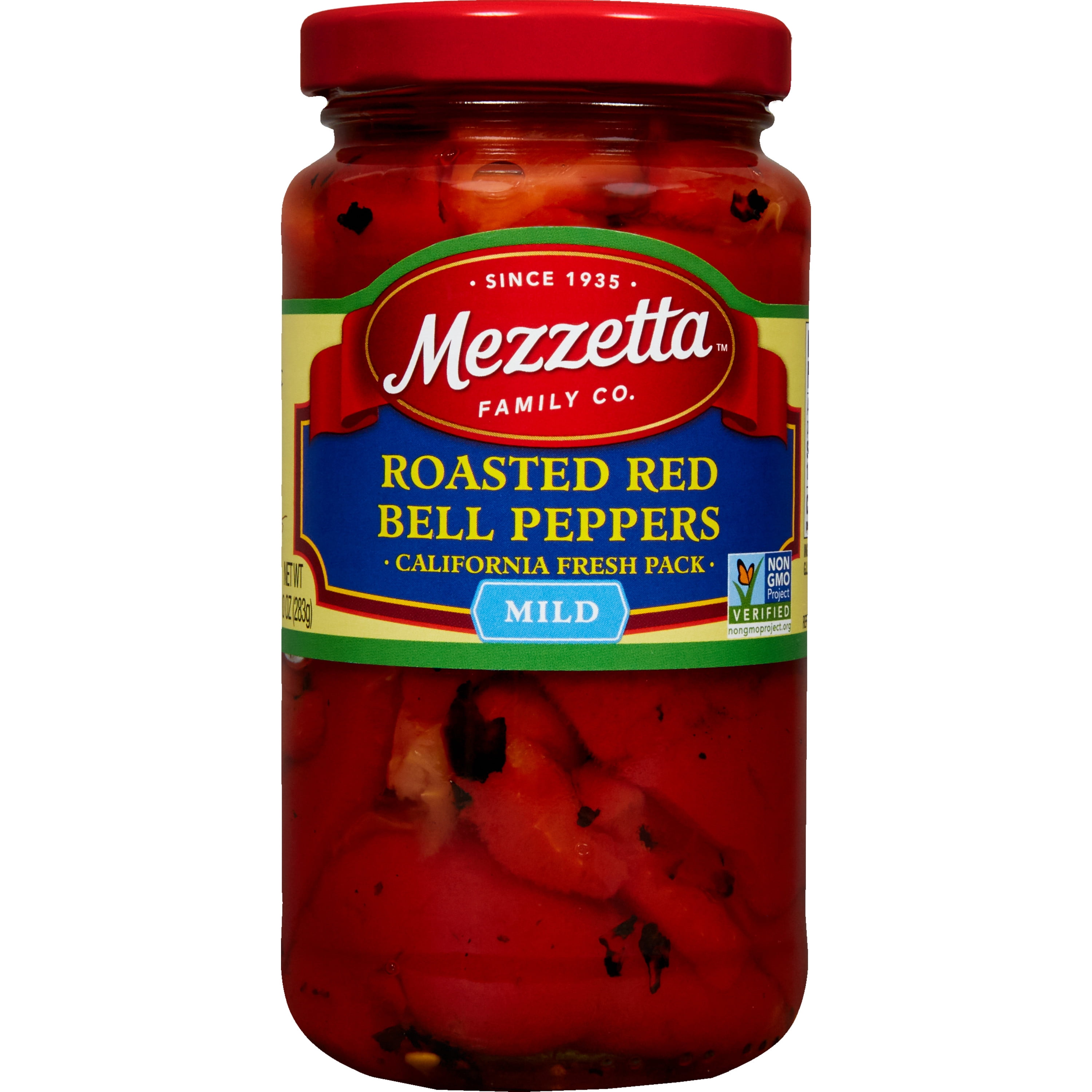 (5 pack) Mezzetta Roasted Red Bell Peppers, 10 oz Jar