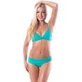 thumbnail image 1 of Bawdy Women's Summertime Sexy Push Up Padded 2 Pc Bikini Set, Catalina Green, M, 1 of 4