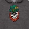 thumbnail image 3 of Instant Message - Leprechaun Skull - Men's Pullover Hooded Fleece Sweatshirt, 3 of 6