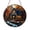 Acrylic 3.5 Inch, variant on Autumn Cottage Scene Stained Glass Window Hanging, Seasonal Fall Artwork Panel for Living Room or Entryway