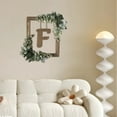 thumbnail image 1 of BKER Wooden Alphabet Wreath For Wall Home Living Room Bedroom Decorative Letter Sign With Hook And Rope For DIY Word Display, 1 of 6