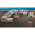 thumbnail image 3 of TK Classics Laguna Wicker 17 Piece Patio Conversation Set with Ottoman and 2 Sets of Cushion Covers, 3 of 3