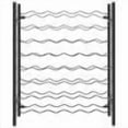 thumbnail image 7 of vidaXL Black Metal Wine Storage Organizer 1 Piece 48-Bottle Capacity for Kitchen Pantry, 7 of 7