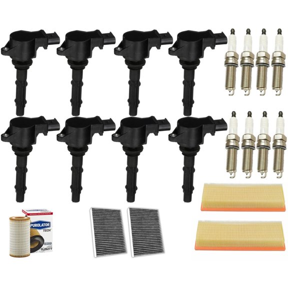 8 Ignition Coils Spark Plugs & Filters For Mercedes Benz CL550 5.5L 2007-2010