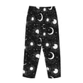 thumbnail image 5 of Naloa Crescent and Stars Print Women’s Ultra-Soft Comfy Pajama Lounge Pants with Pockets & Drawstring, 5 of 8
