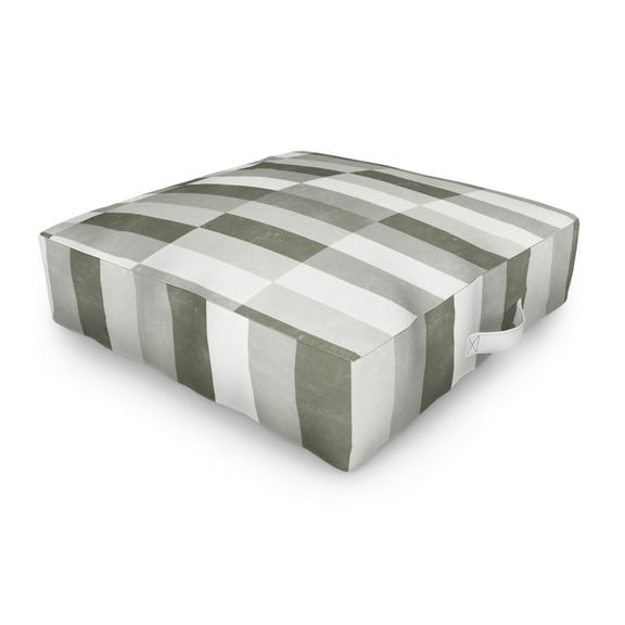 Society6 Little Arrow Design Co Cosmo Tile Olive Outdoor Floor Cushion