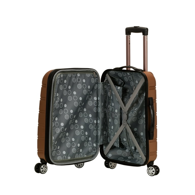 Rockland 20” Unisex Hardside Carry On Luggage, Black - Walmart.com