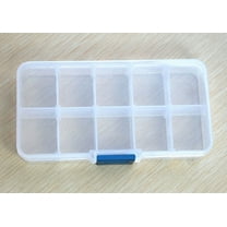 Storage Savings! Anckoeil Storage Case Box Container Pills Jewelry Nail Art Tips 10 Grids