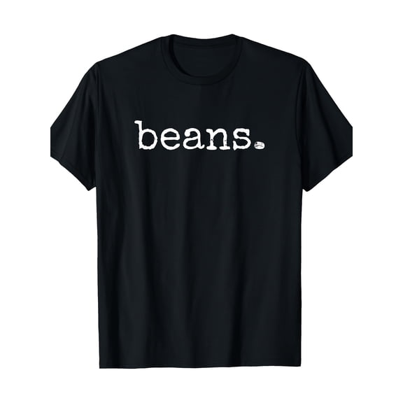 Funny Beans Graphic Tee Minimalist Food Humor Gift