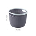 thumbnail image 3 of Portable Laundry Basket, Foldable Storage Organizer, Breathable Mesh Design, for Home Bathroom Bedroom, Gray, 3 of 9