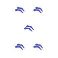 thumbnail image 2 of Qarigey Paquete de 10 soportes para gafas, puntas de sien, retenedor de manga, varios colores, azul azul 5piezas, 2 of 6