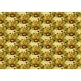 thumbnail image 1 of Ahgly Company Machine Washable Indoor Rectangle Transitional Golden Brown Yellow Area Rugs, 2' x 4', 1 of 7