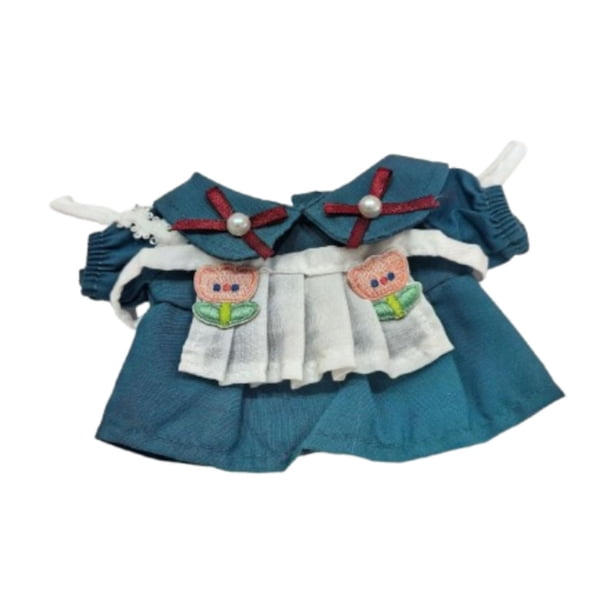 Uniforme de mucama de peluche, accesorios fotográficos educativos de moda, hazlo tú mismo, haz tus propias muñecas con delantal para muñecos de Verde