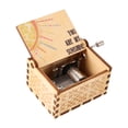 thumbnail image 2 of Caja de música de madera manivela ligera Wdftyju para decoraciones de recuerdos Libre de BPA, 2 of 4