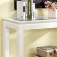 thumbnail image 4 of Furniture of America Kristof Wood 1-Shelf Console Table in Glossy White, 4 of 6
