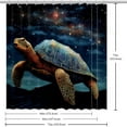 thumbnail image 6 of Sea Turtle Waterproof Bathroom Curtains Shower Curtain Set with Hook - Printed Curtain Sets for Bathroom Decoration, 6 of 6