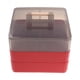 thumbnail image 4 of Bandeja para servir dividida con tapa, organizador de alimentos para fiestas, dulces y palomitas de maíz. rojo 3 capas, 4 of 9