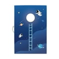 thumbnail image 1 of Canddidliike Scratch Resistant Toss Cornhole Boards and 8 Game Bags - High Ladder, 1 of 7