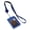 Blue, variant on Badge Holder with Zipper,PU Leather ID Badge Card Holder Wallet,Life-Mate ID Badge Holder,Detachable Neck Lanyard Strap and Retractable Badge Reel ID Card Holders Set for Offices ID,Driver Licence,1PC