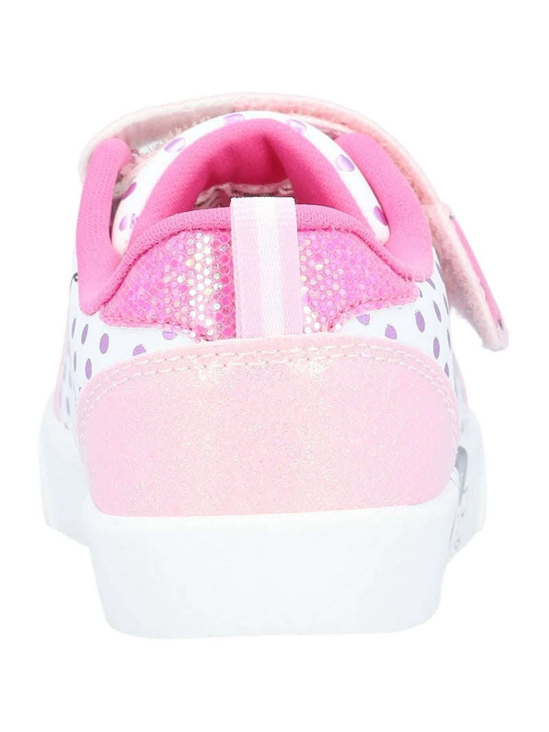 Minne girl （2023） Minnie Mouse Toddler Girls' Sparkle Court Sneakers - Walmart.com