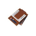 thumbnail image 4 of Aaron Leather Goods Leather Magnetic Wallets for Men Minimalist RFID Blocking Cinnamon Brown, 4 of 6