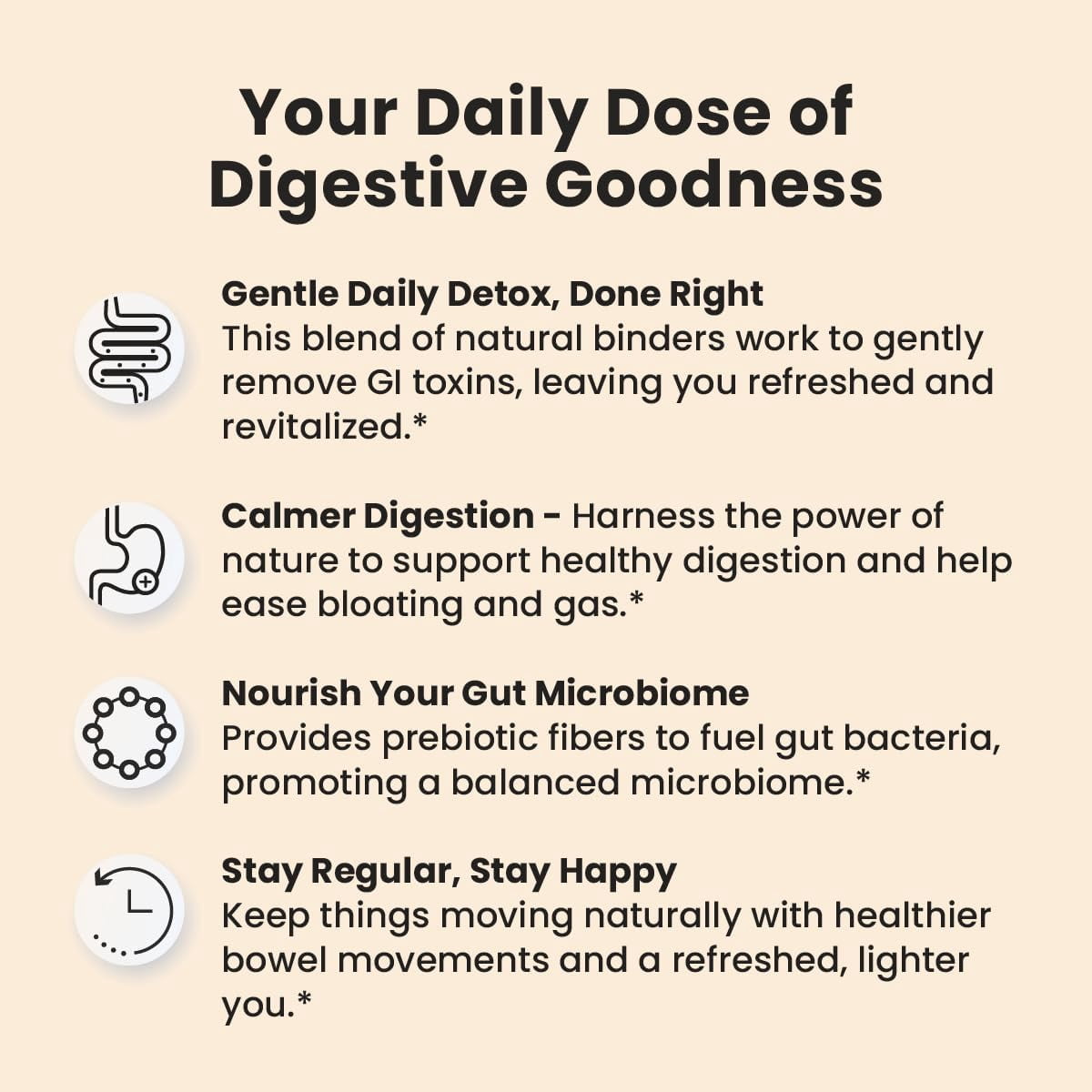 Miracles of Health Pura Lite | Daily Gentle Toxin Binder & Digestive Mix | Gut Wellness, Regularity | Psyllium, Flax, Fennel, Licorice | 100% Natural, Sugar-Free, Low Oxalate | 1 Month Supply