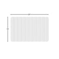 thumbnail image 3 of Modern 24x15"  Diatomite Stone Medium Bath Mat in White, 3 of 7