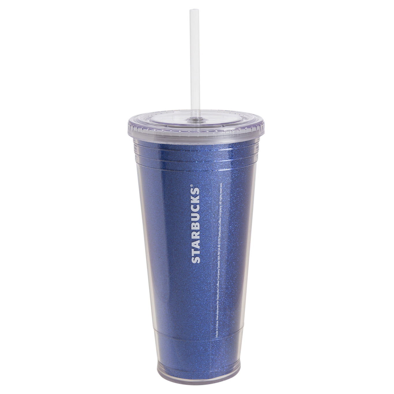 Starbucks 470ml/16oz Clear Blue Glass Straw Cup – Ann Ann Starbucks