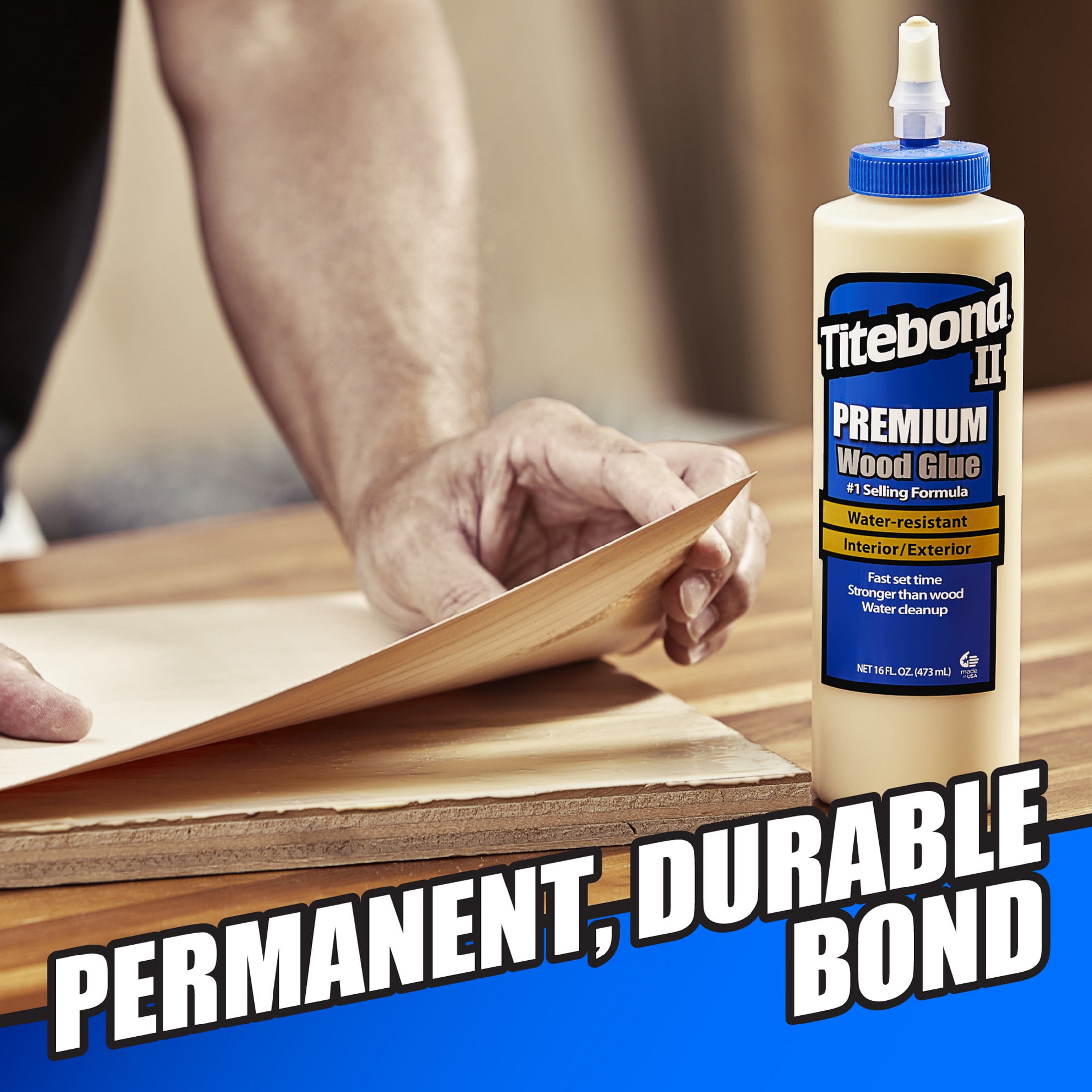 Titebond II Premium Wood Glue D3 - 237 ml, Plastic Bottle