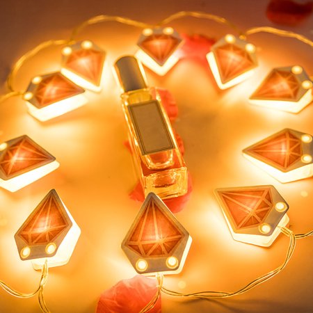 Diamond String Light Bangcool 4.92ft Christmas String Light 10-LED Diamond LED Wire Light ...