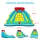 thumbnail image 3 of Costway Parque de Agua Inflable con 2 Toboganes Piscina de Chapoteo y Pared de Escalada para Niños 452 x 362 x 228 cm, 3 of 10