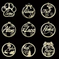 thumbnail image 5 of Personalized Christmas Snowflake Ball Custom Laser Cut Baubles Different Name Ornament Christmas Hanging Gift Tree Wooden Tags, 5 of 5