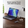 thumbnail image 5 of Anker USB C Hub, 7-in-1 Multi-Port USB Adapter for Laptops, 4K@60Hz USB C to HDMI Splitter, 85W Max Power Delivery, 3xUSBA & C 3.0 Data Ports, SD/TF Card, for Type C Devices (Charger Not Included), 5 of 5