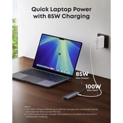Anker USB C Hub, 7-in-1 Multi-Port USB Adapter for Laptops, 4K@60Hz USB C to HDMI Splitter, 85W Max Power Delivery, 3xUSBA & C 3.0 Data Ports, SD/TF Card, for Type C Devices (Charger Not Included)