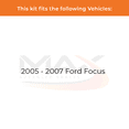 thumbnail image 2 of Max Advanced Brakes - Brake Kit for 2005 2006 2007 Ford Focus Front and Rear Replacement Drilled Slotted Black Coated Disc Brake Rotors and Ceramic Brake Pads, 2 of 9
