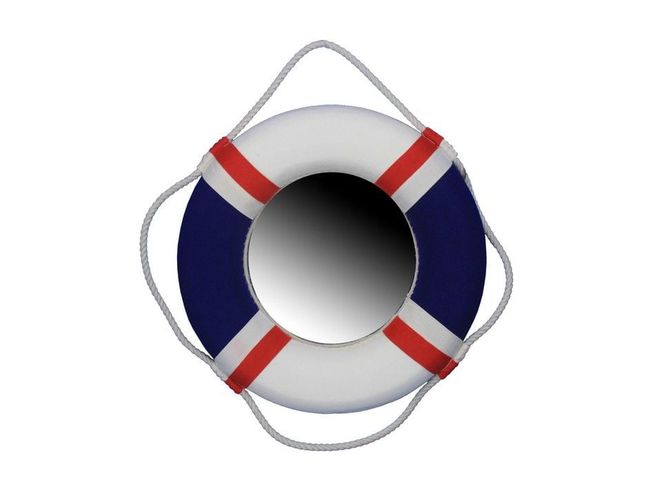 Decorative Usa Lifering Mirror 15 Colorful Life Ring Life