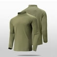 thumbnail image 5 of Plebaso Mens Mock Neck Long Sleeve T-Shirts Stretch Athletic Pullover Lightweight Thermal Undershirts, 5 of 6