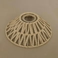 thumbnail image 3 of FSLiving Industrial Vintage Lamp Shade Replacement, 8.5" BOHO Style Hand Woven Natural Bohemian Rattan Empire Lampshade, DIY Torchiere Shade Decorative for Table Lamp Torchiere Wall Sconce, 3 of 7