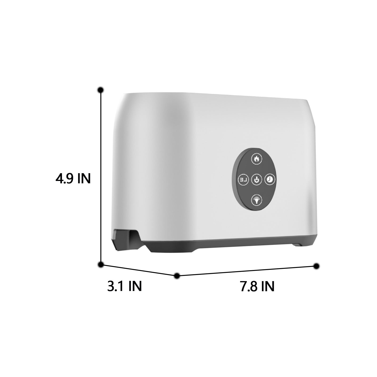 Gecau Aromatherapy Oil Diffuser Mist Aroma Humidifier Auto Shut Off Quiet For Home Office Bedroom Silver Decorative