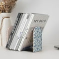 thumbnail image 4 of Pofeuu Vintage Floral Birds Print Large Bookend Hold Heavy Books- Wood Bookends for Heavy Books Heavy Duty Book Ends Wood Bookends for Office Desk Non-Skid, 4 of 7