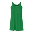 thumbnail image 5 of Vestido holgado con tirantes estilo playa para mujer: vestido de verano ligero y elástico con cuello en V, 5 of 5