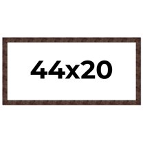 44x20 Frame Brown Burl Real Wood Picture Frame Width 1.625 Inches | Interior Frame Depth 0.5 Inches