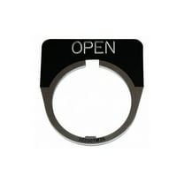 Eaton Cutler-Hammer Legend Plate,Half Round,Open,Black 10250TM26