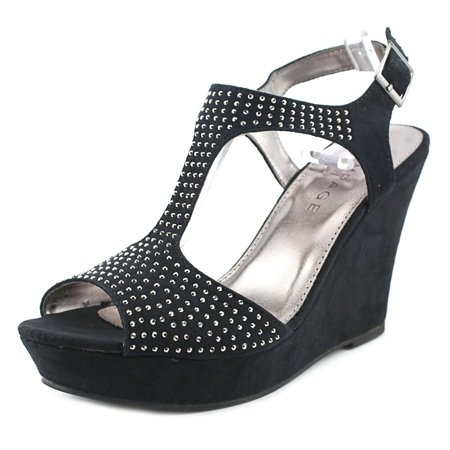 Rampage Cami Women Open Toe Canvas Wedge Heel