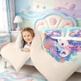 thumbnail image 3 of Manfei Cute Kawaii Axolotl King Size Comforter Sets,Aquatic Amphibian Print Comforters King Size,Reversible,3-Piece,1 Comforter and 2 Pillowcases, 3 of 7