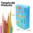 thumbnail image 2 of Lapicera Organizadora UNIVERSOENLINEA.COM Útiles Colores Doble Compartimiento Celeste, 2 of 7